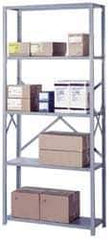 Lyon - 6 Shelf Add-On Open Steel Shelving - 900 Lb Capacity, 36" Wide x 84" High x 24" Deep, Gray - All Tool & Supply