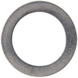 Made in USA - 0.51mm Thick, 14mm Inside x 20mm OD, Round Shim - 1/2" Screw, Uncoated 302/304 Stainless Steel - All Tool & Supply