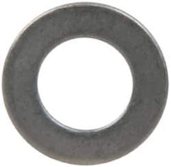 Made in USA - 1mm Thick, 8mm Inside x 14mm OD, Round Shim - 1/4" Screw, Uncoated 302/304 Stainless Steel - All Tool & Supply