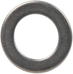 Made in USA - 1mm Thick, 10mm Inside x 16mm OD, Round Shim - 5/16" Screw, Uncoated 302/304 Stainless Steel - All Tool & Supply