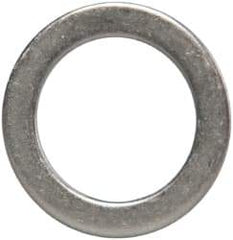 Made in USA - 1mm Thick, 14mm Inside x 20mm OD, Round Shim - 1/2" Screw, Uncoated 302/304 Stainless Steel - All Tool & Supply