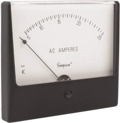 Simpson Electric - Analog, AC Ammeter, Panel Meter - 60 Hz, 0.002 Ohms at 60 Hz - All Tool & Supply