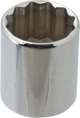 Blackhawk by Proto - 1/2" Drive, Standard Hand Socket - 12 Points, 1-1/2" OAL, Chrome Finish - All Tool & Supply