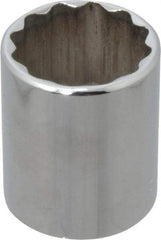 Blackhawk by Proto - 1/2" Drive, Standard Hand Socket - 12 Points, 1-3/4" OAL, Chrome Finish - All Tool & Supply