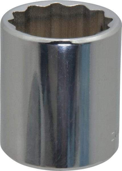 Blackhawk by Proto - 1/2" Drive, Standard Hand Socket - 12 Points, 1-3/4" OAL, Chrome Finish - All Tool & Supply