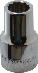 Blackhawk by Proto - 1/2" Drive, Standard Hand Socket - 12 Points, 1-1/2" OAL, Chrome Finish - All Tool & Supply