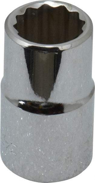 Blackhawk by Proto - 1/2" Drive, Standard Hand Socket - 12 Points, 1-1/2" OAL, Chrome Finish - All Tool & Supply