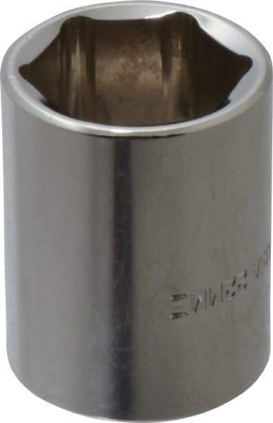 Blackhawk by Proto - 1/2" Drive, Standard Hand Socket - 6 Points, 1-1/2" OAL, Chrome Finish - All Tool & Supply