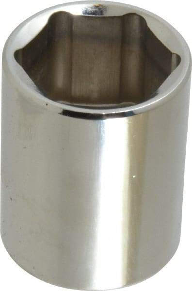 Blackhawk by Proto - 1/2" Drive, Standard Hand Socket - 6 Points, 1-1/2" OAL, Chrome Finish - All Tool & Supply