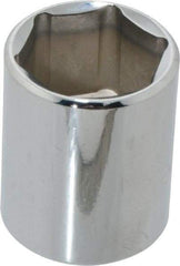 Blackhawk by Proto - 1/2" Drive, Standard Hand Socket - 6 Points, 1-1/2" OAL, Chrome Finish - All Tool & Supply