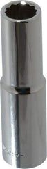 Blackhawk by Proto - 1/2" Drive, Deep Hand Socket - 12 Points, 3-3/32" OAL, Chrome Finish - All Tool & Supply