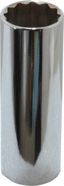 Blackhawk by Proto - 1/2" Drive, Deep Hand Socket - 12 Points, 3-3/32" OAL, Chrome Finish - All Tool & Supply