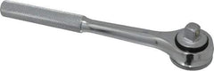 Blackhawk by Proto - 3/8" Drive Round Head Standard Ratchet - Chrome Finish, 7-29/32" OAL, 41 Gear Teeth, Standard Full Polished Handle, Knurled Speed Ring Head - All Tool & Supply