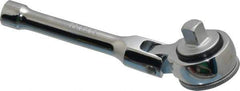 Blackhawk by Proto - 3/8" Drive Round Head Ratchet - Chrome Finish, 5-7/8" OAL, 41 Gear Teeth, Miniature Full Polished Handle, Flex Head - All Tool & Supply