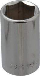 Blackhawk by Proto - 5/8", 1/2" Drive, Standard Hand Socket - 6 Points, 1-1/2" OAL, Chrome Finish - All Tool & Supply