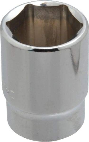 Blackhawk by Proto - 13/16", 1/2" Drive, Standard Hand Socket - 6 Points, 1-1/2" OAL, Chrome Finish - All Tool & Supply