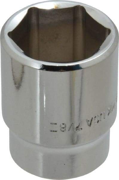 Blackhawk by Proto - 7/8", 1/2" Drive, Standard Hand Socket - 6 Points, 1-1/2" OAL, Chrome Finish - All Tool & Supply