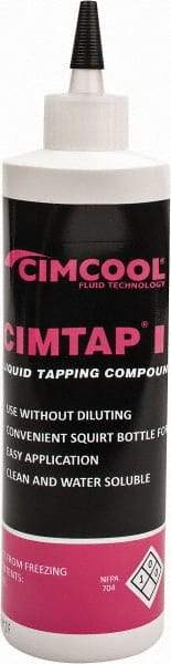 Cimcool - Cimtap II, 16 oz Bottle Tapping Fluid - Water Soluble, For Chip Welding, Tap Breakage, Tap Burning - All Tool & Supply