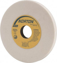 Norton - 6" Diam x 1-1/4" Hole x 1/2" Thick, K Hardness, 80 Grit Surface Grinding Wheel - Aluminum Oxide, Type 1, Medium Grade, 4,140 Max RPM, Vitrified Bond, No Recess - All Tool & Supply