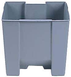 Rubbermaid - 7.125 Gal Rectangle Plastic Rigid Trash Can Liner - 14-3/8" Long x 11-3/4" Wide x 13-1/4" High, Compatible with Container Series 6143 - All Tool & Supply