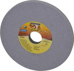 Norton - 7" Diam x 1-1/4" Hole x 1/2" Thick, I Hardness, 80 Grit Surface Grinding Wheel - Aluminum Oxide, Type 1, Medium Grade, 3,600 Max RPM, Vitrified Bond, No Recess - All Tool & Supply