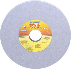 Norton - 7" Diam x 1-1/4" Hole x 1/2" Thick, J Hardness, 80 Grit Surface Grinding Wheel - Aluminum Oxide, Type 1, Medium Grade, 3,600 Max RPM, Vitrified Bond, No Recess - All Tool & Supply