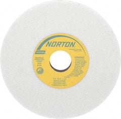 Norton - 7" Diam x 1-1/4" Hole x 1/2" Thick, H Hardness, 46 Grit Surface Grinding Wheel - Aluminum Oxide, Type 1, Coarse Grade, 3,600 Max RPM, Vitrified Bond, No Recess - All Tool & Supply