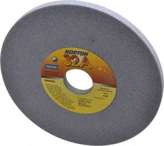 Norton - 7" Diam x 1-1/4" Hole x 3/8" Thick, K Hardness, 60 Grit Surface Grinding Wheel - Aluminum Oxide, Type 1, Medium Grade, 3,600 Max RPM, Vitrified Bond, No Recess - All Tool & Supply