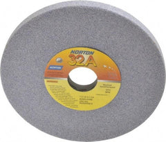 Norton - 7" Diam x 1-1/4" Hole x 1/2" Thick, H Hardness, 60 Grit Surface Grinding Wheel - Aluminum Oxide, Type 1, Medium Grade, 3,600 Max RPM, Vitrified Bond, No Recess - All Tool & Supply