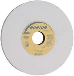 Norton - 7" Diam x 1-1/4" Hole x 1/2" Thick, I Hardness, 60 Grit Surface Grinding Wheel - Aluminum Oxide, Type 1, Medium Grade, 3,600 Max RPM, Vitrified Bond, No Recess - All Tool & Supply