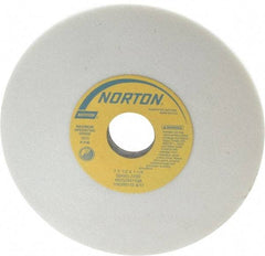 Norton - 7" Diam x 1-1/4" Hole x 1/2" Thick, J Hardness, 60 Grit Surface Grinding Wheel - Aluminum Oxide, Type 1, Medium Grade, 3,600 Max RPM, Vitrified Bond, No Recess - All Tool & Supply