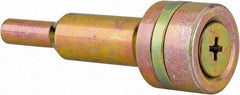 Value Collection - 3/8 & 1/4" Hole, Screw Lock Wheel Mandrel - 2-1/16" OAL, 1/4" Shank Diam - All Tool & Supply