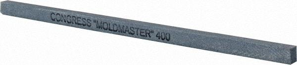 Made in USA - 400 Grit Silicon Carbide Square Polishing Stone - Super Fine Grade, 1/4" Wide x 6" Long x 1/4" Thick - All Tool & Supply