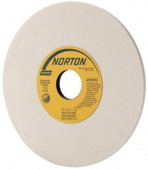 Norton - 7" Diam x 1-1/4" Hole x 1/4" Thick, I Hardness, 100 Grit Surface Grinding Wheel - Aluminum Oxide, Type 1, Fine Grade, 3,600 Max RPM, Vitrified Bond, No Recess - All Tool & Supply