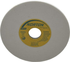 Norton - 7" Diam x 1-1/4" Hole x 1/4" Thick, J Hardness, 100 Grit Surface Grinding Wheel - Aluminum Oxide, Type 1, Fine Grade, 3,600 Max RPM, Vitrified Bond, No Recess - All Tool & Supply