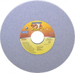 Norton - 7" Diam x 1-1/4" Hole x 1/4" Thick, H Hardness, 60 Grit Surface Grinding Wheel - Aluminum Oxide, Type 1, Medium Grade, 3,600 Max RPM, Vitrified Bond, No Recess - All Tool & Supply