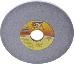 Norton - 7" Diam x 1-1/4" Hole x 1/4" Thick, J Hardness, 60 Grit Surface Grinding Wheel - Aluminum Oxide, Type 1, Medium Grade, 3,600 Max RPM, Vitrified Bond, No Recess - All Tool & Supply