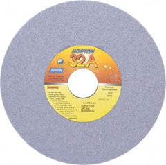 Norton - 7" Diam x 1-1/4" Hole x 1/4" Thick, K Hardness, 60 Grit Surface Grinding Wheel - Aluminum Oxide, Type 1, Medium Grade, 3,600 Max RPM, Vitrified Bond, No Recess - All Tool & Supply