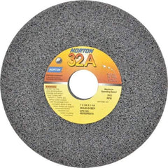 Norton - 7" Diam x 1-1/4" Hole x 3/4" Thick, G Hardness, 46 Grit Surface Grinding Wheel - Aluminum Oxide, Type 1, Coarse Grade, 3,600 Max RPM, Vitrified Bond, No Recess - All Tool & Supply