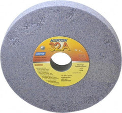 Norton - 7" Diam x 1-1/4" Hole x 3/4" Thick, H Hardness, 46 Grit Surface Grinding Wheel - Aluminum Oxide, Type 1, Coarse Grade, 3,600 Max RPM, Vitrified Bond, No Recess - All Tool & Supply