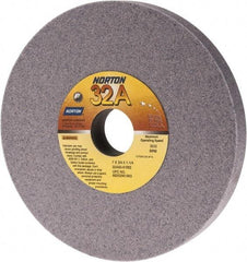 Norton - 7" Diam x 1-1/4" Hole x 3/4" Thick, K Hardness, 60 Grit Surface Grinding Wheel - Aluminum Oxide, Type 1, Medium Grade, 3,600 Max RPM, Vitrified Bond, No Recess - All Tool & Supply