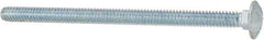 Value Collection - 1/4-20 UNC 4" Length Under Head, Standard Square Neck, Carriage Bolt - Grade 5 Steel, Zinc-Plated Finish - All Tool & Supply