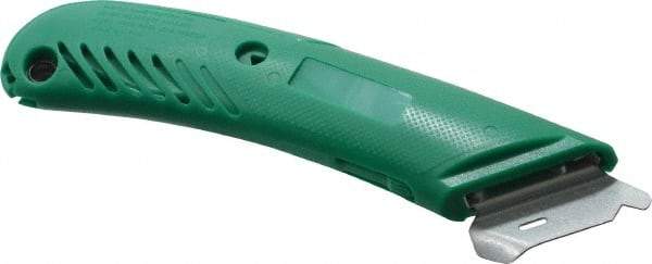 PHC - Retractable Utility Knife - 1-5/8" Blade, Green Plastic Handle, 1 Blade Included - All Tool & Supply