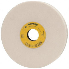 Norton - 7" Diam x 1-1/4" Hole x 1" Thick, K Hardness, 60 Grit Surface Grinding Wheel - Aluminum Oxide, Type 5, Medium Grade, 3,600 Max RPM, Vitrified Bond, One-Side Recess - All Tool & Supply