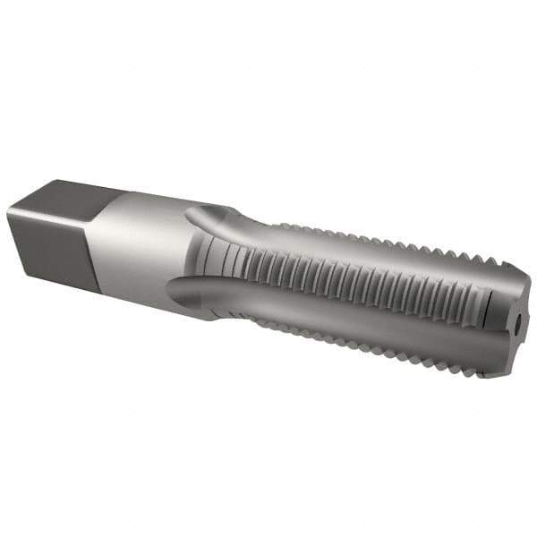 Reiff & Nestor - 3/8-18 NPSF Thread, 4 Flute Standard Pipe Tap - 2-9/16" OAL, 1-1/16" Thread Length, 0.7" Shank Diam, Bright Finish, High Speed Steel - Exact Industrial Supply