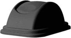 Rubbermaid - Dome Lid for Use with Rectangular Trash Cans - Black, Polypropylene, For Untouchable Trash Cans - All Tool & Supply