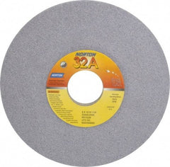 Norton - 6" Diam, 1-1/4" Hole Size, 1/2" Overall Thickness, 60 Grit, Type 12 Tool & Cutter Grinding Wheel - Medium Grade, Aluminum Oxide, J Hardness, Vitrified Bond, 4,140 RPM - All Tool & Supply