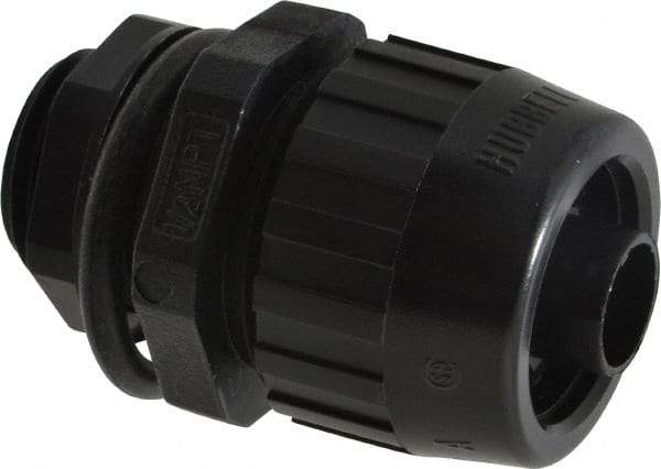 Hubbell Wiring Device-Kellems - 3/8" Trade, Nylon Compression Flexible Liquidtight Conduit Connector - Noninsulated - All Tool & Supply