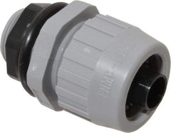 Hubbell Wiring Device-Kellems - 3/8" Trade, Nylon Push In Straight Liquidtight Conduit Connector - Noninsulated - All Tool & Supply