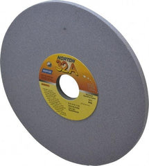 Norton - 8" Diam x 1-1/4" Hole x 1/4" Thick, K Hardness, 100 Grit Surface Grinding Wheel - Aluminum Oxide, Type 1, Fine Grade, 3,600 Max RPM, Vitrified Bond, No Recess - All Tool & Supply